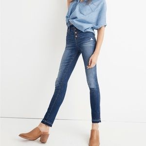 Petite 10" High-Rise Skinny Jeans: Drop-Hem Editio